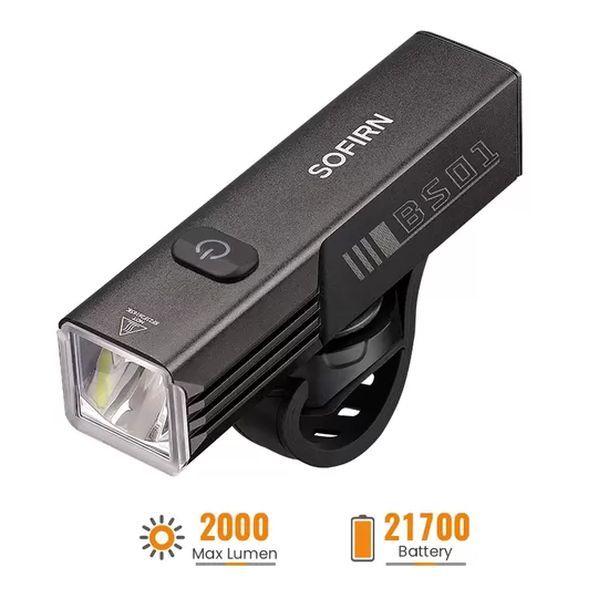 SOFIRN BS01 2000 Lumens USB-C Rechargeable LED Bike Light
